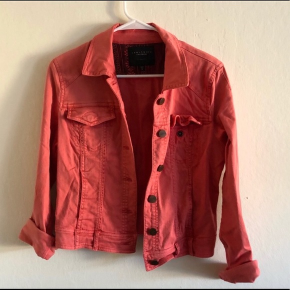 sanctuary pink denim jacket